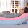 Crystal Velvet U Shape Maternity Sleeping Support Pillow for Side Sleeper Pregnant Women