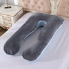 Crystal Velvet U Shape Maternity Sleeping Support Pillow for Side Sleeper Pregnant Women
