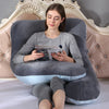 Crystal Velvet U Shape Maternity Sleeping Support Pillow for Side Sleeper Pregnant Women