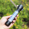 YUPARD Solar Emergency Flashlight Glare Outdoor Fire Fighting Car Safety Broken Window Lifesaving Hammer
