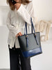 Color Block Textured Design Shoulder Bags Set