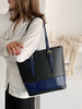 Color Block Textured Design Shoulder Bags Set