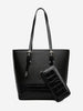 Color Block Textured Design Shoulder Bags Set