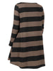 Striped Long Sleeve Longline Knitwear
