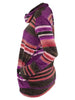 Striped Drawstring Cowl Neck Knitwear