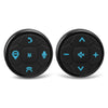 XJ - 3 2PCS Universal Car Steering Wheel Controllers 10-key Control Blue Backlight for DVD Player