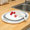 Folding Cutting Board Multi-functional Chopping Blocks Drain Washing Basket Dish Tub