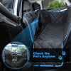 Dog Car Seat Cover Rear Seat Mat with Mesh Viewing Window