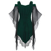 Criss Cross Lace Panel Cold Shoulder T-shirt