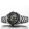 IKcolouring 98005 Fashion Men Automatic Mechanical Watch Hollow Six-pin Waterproof Design