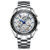 IKcolouring 98005 Fashion Men Automatic Mechanical Watch Hollow Six-pin Waterproof Design