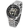 IKcolouring 98005 Fashion Men Automatic Mechanical Watch Hollow Six-pin Waterproof Design