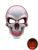 Halloween Cosplay Full Face LED Glowing Skull Mask