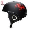 MOON Outdoor Integrated Skiing Helmet with Adjustable Strap Air Vent for Cycling Skating