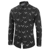 Novelty Cat Pattern Long Sleeves Men Shirt