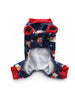 Santa Christmas Snowflake Pattern Jumpsuit for Pet