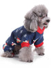 Santa Christmas Snowflake Pattern Jumpsuit for Pet