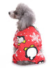 Christmas Snowflake Penguin Pattern Jumpsuit for Pet
