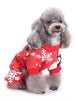 Christmas Snowflake Penguin Pattern Jumpsuit for Pet