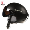 MOON Outdoor Integrated Skiing Helmet with Goggle Air Vents PC Shell EPS Body for Cycling Skating