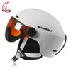 MOON Outdoor Integrated Skiing Helmet with Goggle Air Vents PC Shell EPS Body for Cycling Skating