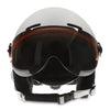MOON Outdoor Integrated Skiing Helmet with Goggle Air Vents PC Shell EPS Body for Cycling Skating