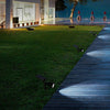 Solar Spotlight Lawn Flood Light Outdoor Waterproof Garden 4 LED Wall Lamp