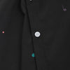 Gradient Music Note Print Button Up Shirt