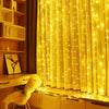 300LED 3 x 3M Party Wedding Christmas Curtain Fairy Lights USB String Light Home Remote Control