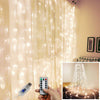 300LED 3 x 3M Party Wedding Christmas Curtain Fairy Lights USB String Light Home Remote Control
