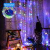 300LED 3 x 3M Party Wedding Christmas Curtain Fairy Lights USB String Light Home Remote Control