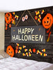 Happy Halloween Letter Pumpkin Wall Tapestry