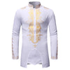 African Print Casual Long Sleeves Shirt