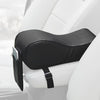 AutoYouth PU Leather Car Armrest Pad Memory Foam Universal Auto Armrests Covers with Phone Pocket
