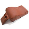 AutoYouth PU Leather Car Armrest Pad Memory Foam Universal Auto Armrests Covers with Phone Pocket