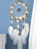 Handmade LED Light Christmas Snowflake and Feather Dream Catcher