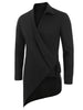 Solid Color Asymmetrical Long-sleeved Shirt