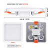 220V Cool White / Warm White / Neutral White Square 6W/8W/15W/20W Free Hole Panel Light