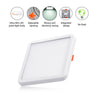 220V Cool White / Warm White / Neutral White Square 6W/8W/15W/20W Free Hole Panel Light