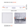 220V Cool White / Warm White / Neutral White Square 6W/8W/15W/20W Free Hole Panel Light