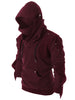 Rivet Long Sleeve Drawstring Pullover Hoodie