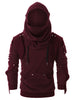 Rivet Long Sleeve Drawstring Pullover Hoodie