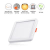 220V Cool White / Warm White / Neutral White Square 6W/8W/15W/20W Free Hole Panel Light