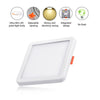 220V Cool White / Warm White / Neutral White Square 6W/8W/15W/20W Free Hole Panel Light