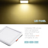 220V Cool White / Warm White / Neutral White Square 6W/8W/15W/20W Free Hole Panel Light