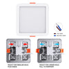 220V Cool White / Warm White / Neutral White Square 6W/8W/15W/20W Free Hole Panel Light