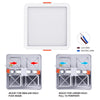 220V Cool White / Warm White / Neutral White Square 6W/8W/15W/20W Free Hole Panel Light