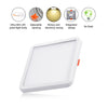 220V Cool White / Warm White / Neutral White Square 6W/8W/15W/20W Free Hole Panel Light
