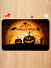 Halloween Moon Night Pumpkin Print 3 Pcs Toilet Mat Set