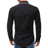 Color Block Print Long Sleeves Shirt